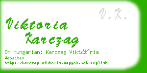 viktoria karczag business card